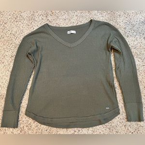 Hollister Women’s waffle long sleeve tee